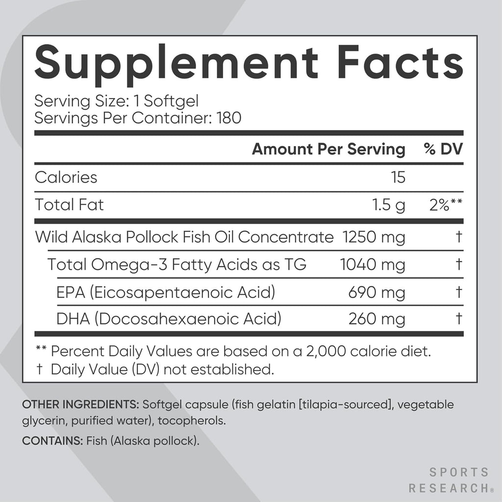 Omega-3 Fish Oil from Wild Alaska Pollock